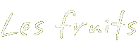 les fruits du verger